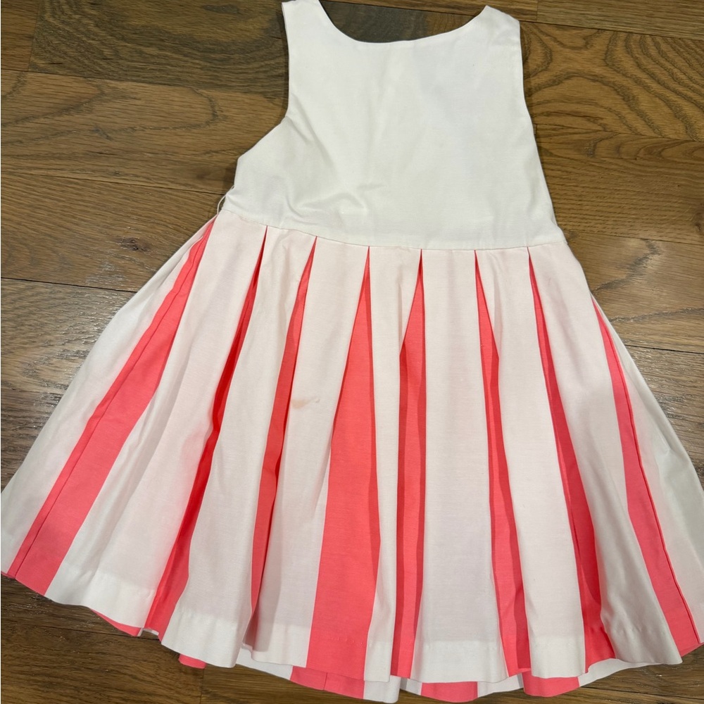 Jacadi White and Pink Kids Formal Dress